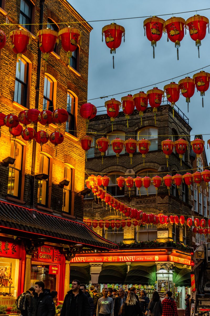 Chinatown London lanterns
