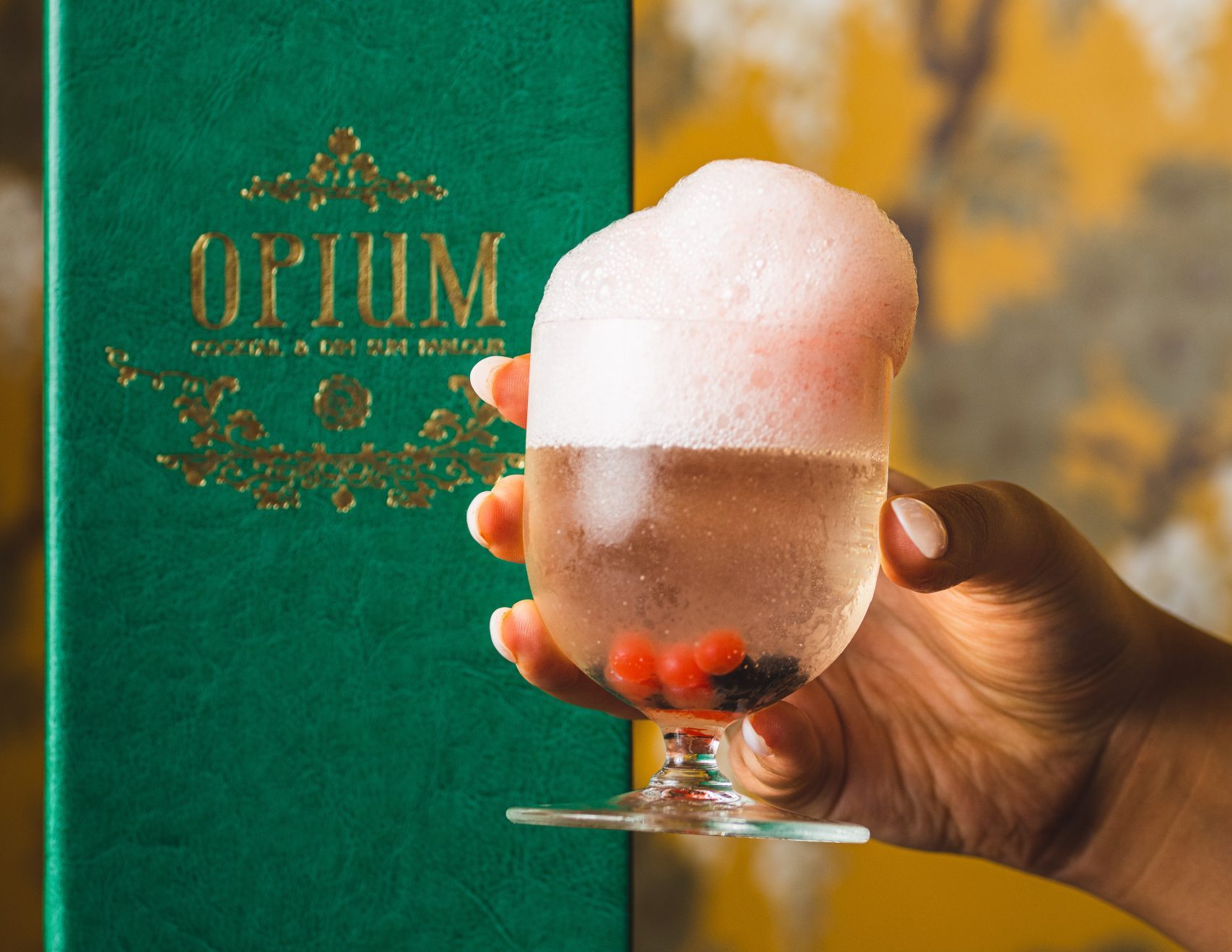 Opium cocktail menu